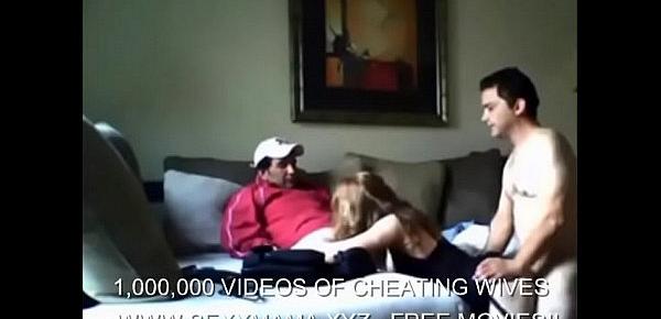 HOT WIFE FORCED HER HUSBAND TO ADD MORE MEN TO FUCK HER
